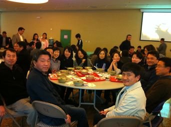 목장 가족 식당에서